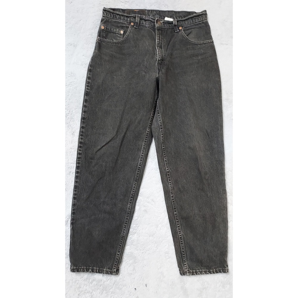 Vintage Levis 560 Jeans Men 34x30 Loose Fit Tapered Leg Black Baggy Made USA 90s